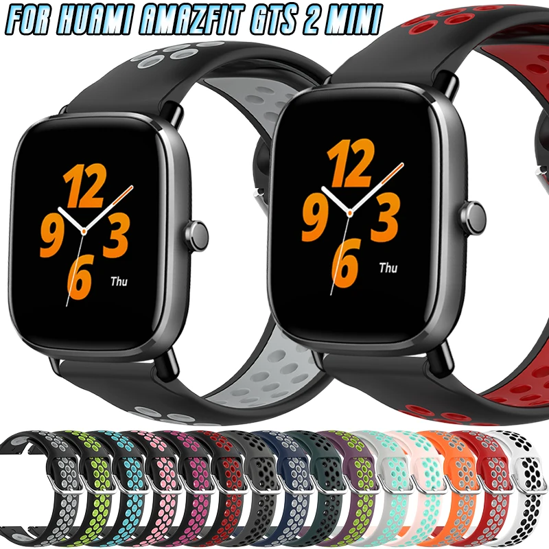 20mm Strap For Huami Amazfit GTS 2 Mini Silicone Strap Smartwatch Replacement Dual Color Hollow Out Surface Bracelet Accessories
20mm Strap For Huami Amazfit GTS 2 Mini Silicone Strap Smartwatch Replacement Dual Color Hollow Out Surface Bracelet Accessories