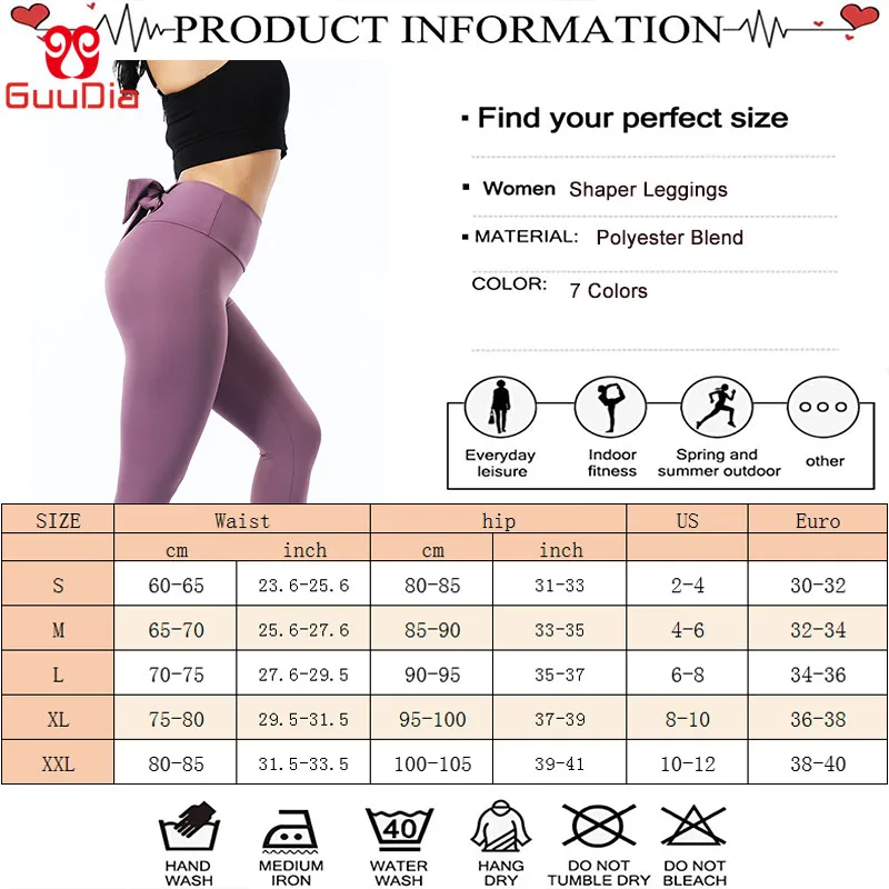 GUUDIA Women Body Shaper Legging Bowknot Gym Pants Sports Clothes Stretchy Athletic Exercise Fitness Leggings Activewear Pants
GUUDIA Women Body Shaper Legging Bowknot Gym Pants Sports Clothes Stretchy Athletic Exercise Fitness Leggings Activewear Pants