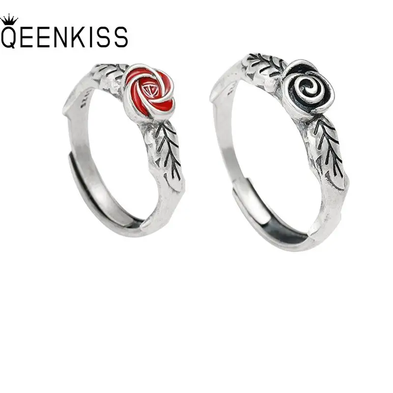 QEENKISS RG6854 Fine Jewelry Wholesale Fashion Woman Man Birthday Wedding Gift Retro Round Rose 925 Sterling Silver Open Ring
QEENKISS RG6854 Fine Jewelry Wholesale Fashion Woman Man Birthday Wedding Gift Retro Round Rose 925 Sterling Silver Open Ring