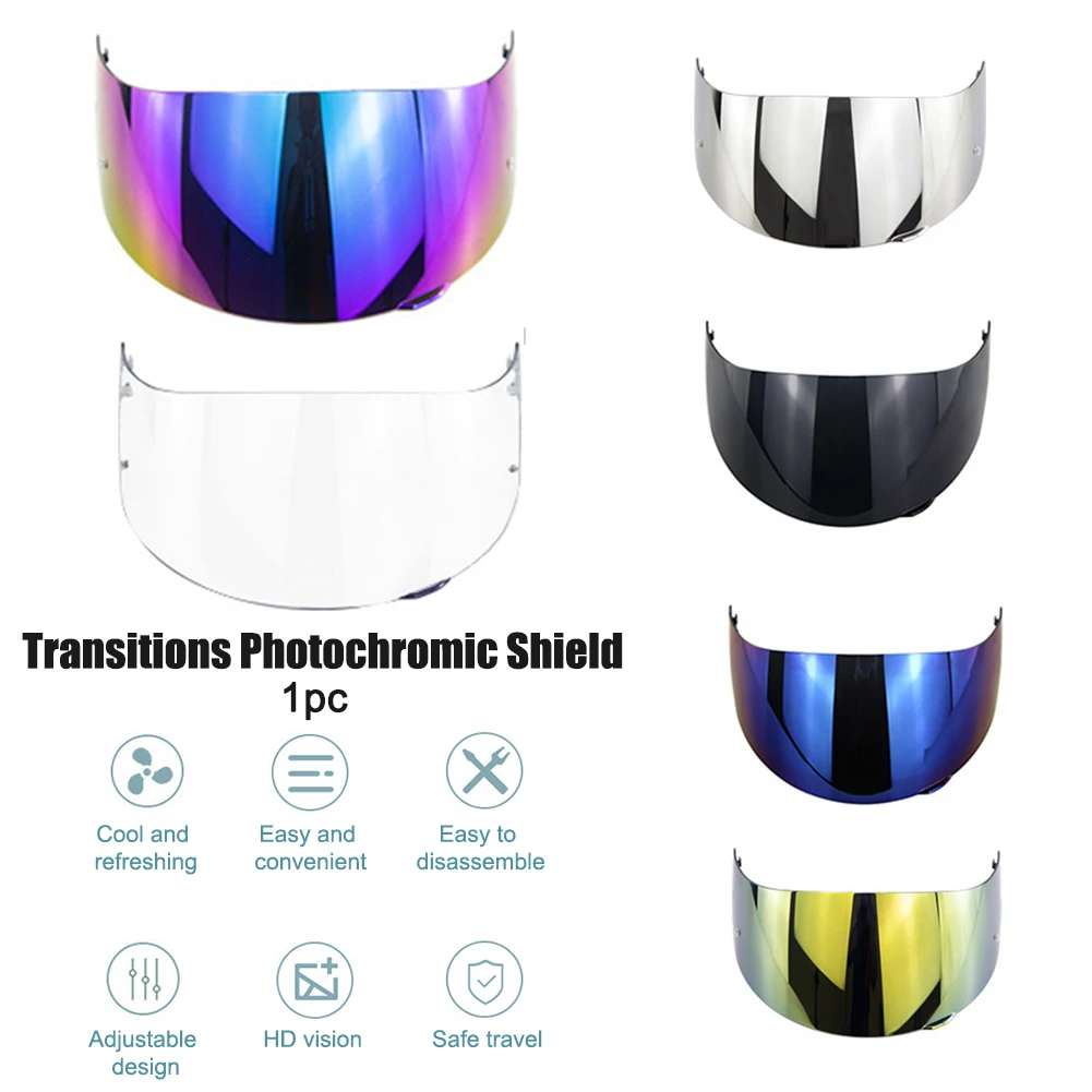 Multifunction Protective Gears Practical Transitions Photochromic Shield Racing Motorcycle Street Bike Helmet Accessories
Multifunction Protective Gears Practical Transitions Photochromic Shield Racing Motorcycle Street Bike Helmet Accessories