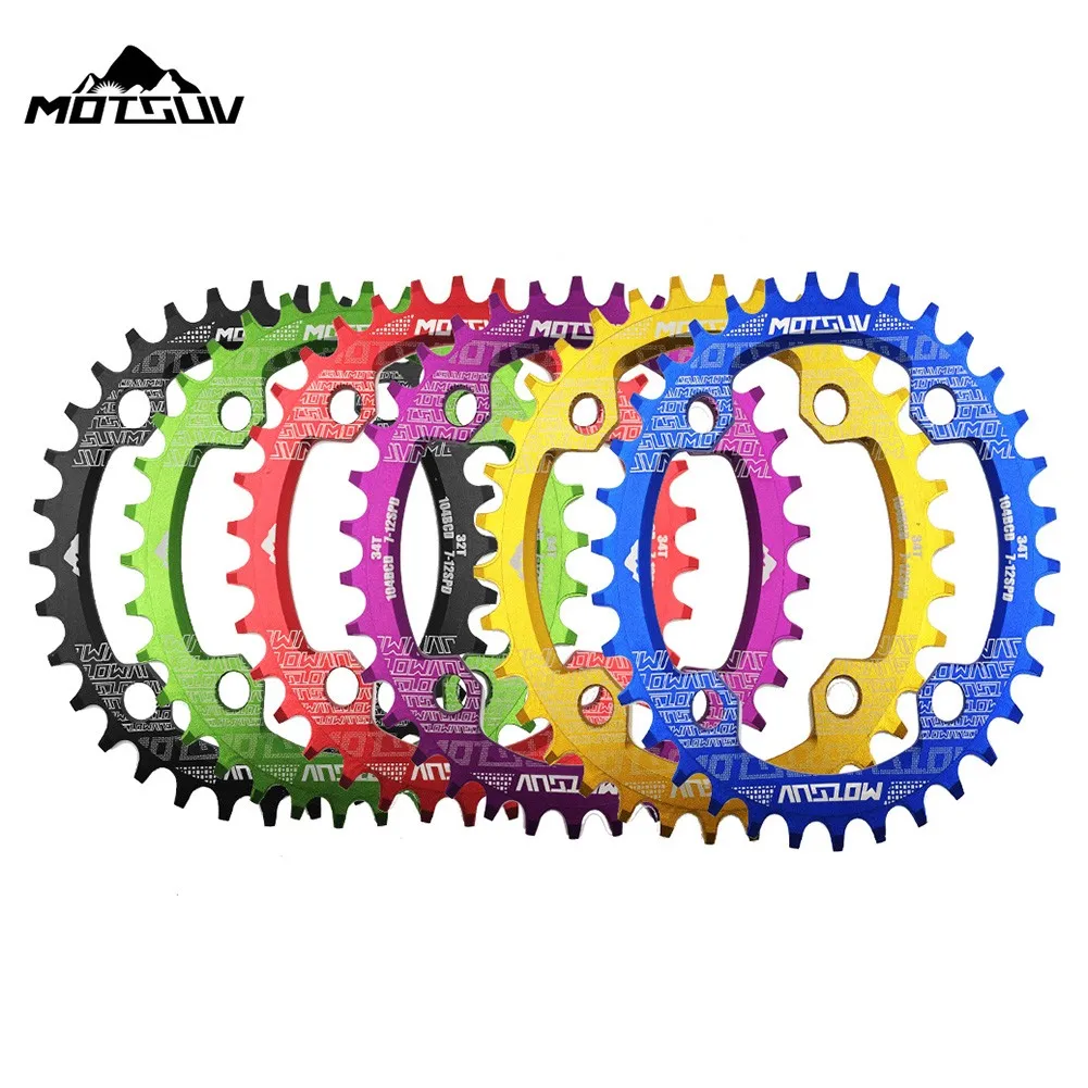 MOTSUV 104BCD Oval Narrow Wide Chainring MTB Bike 32/34/36/38T Crankset Single Tooth Plate Parts 104BCD Black/red/blue/gold
MOTSUV 104BCD Oval Narrow Wide Chainring MTB Bike 32/34/36/38T Crankset Single Tooth Plate Parts 104BCD Black/red/blue/gold
