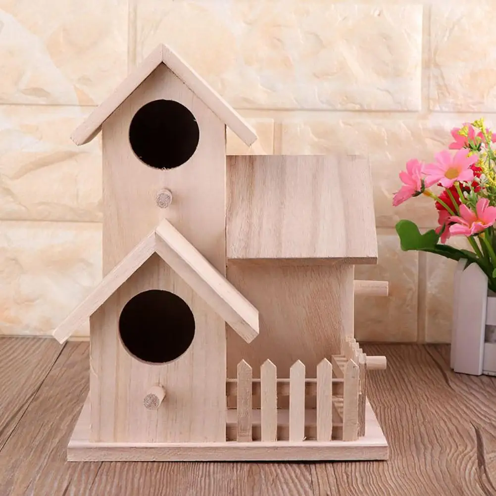 Creative Wooden Bird House Fence Birdhouse Hanging Decoration Practical Bird Nest Wooden Box Nontoxic And Harmless High-Quality
Creative Wooden Bird House Fence Birdhouse Hanging Decoration Practical Bird Nest Wooden Box Nontoxic And Harmless High-Quality