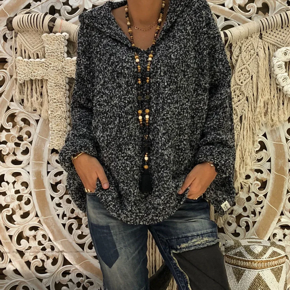 Women's Winter New Hoodie Casual Fashion Simple Commuter Style Long-sleeved Double-faced Fleece Solid Color Warm Knitted Top
Women's Winter New Hoodie Casual Fashion Simple Commuter Style Long-sleeved Double-faced Fleece Solid Color Warm Knitted Top