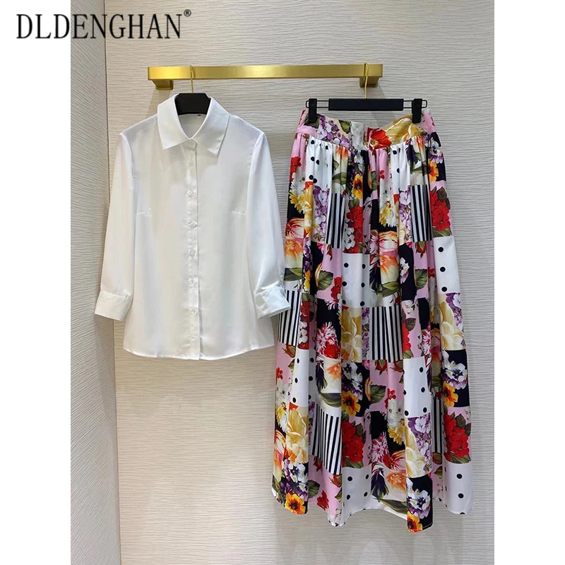 DLDENGHAN Fashion Dot Flower Print Summer Maxi Skirt Women Big pendulum Bohemian Long Skirt 2021 Designer New
DLDENGHAN Fashion Dot Flower Print Summer Maxi Skirt Women Big pendulum Bohemian Long Skirt 2021 Designer New