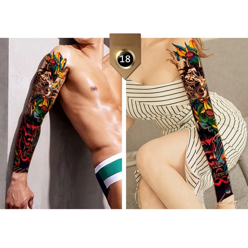 4Pcs/Lot Waterproof Temporary Tattoos Fish Skull Color Full Arm Mechanical Pattern Tattoos Applique Arm Full Arm Tattoos Sticker
4Pcs/Lot Waterproof Temporary Tattoos Fish Skull Color Full Arm Mechanical Pattern Tattoos Applique Arm Full Arm Tattoos Sticker