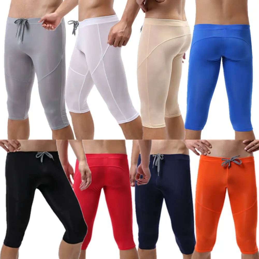 Sexy Mens Ultra-thin Soft Pajama Leggings Middle Pants Gay Fitness Trunk Boxer Shorts Bandage Underwear Man's Panties Nightwear
Sexy Mens Ultra-thin Soft Pajama Leggings Middle Pants Gay Fitness Trunk Boxer Shorts Bandage Underwear Man's Panties Nightwear