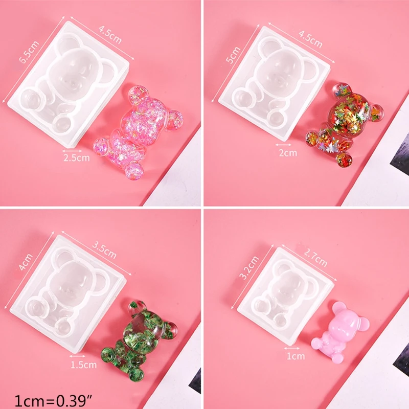 7 Pcs/Set Bear Shape Keychain Crystal Epoxy Resin Mold Earrings Pendant Silicone Mould DIY Crafts Jewelry Necklace Casting Tools
7 Pcs/Set Bear Shape Keychain Crystal Epoxy Resin Mold Earrings Pendant Silicone Mould DIY Crafts Jewelry Necklace Casting Tools