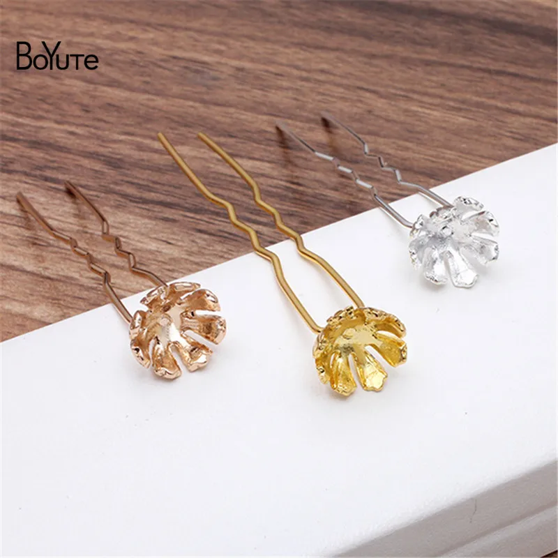 BoYuTe Wholesale (10 Pieces/Lot) Diy Hand Made Retro Hair Jewelry Accessories Metal Alloy 13.5*8.5MM Flower Hair Stick Findings
BoYuTe Wholesale (10 Pieces/Lot) Diy Hand Made Retro Hair Jewelry Accessories Metal Alloy 13.5*8.5MM Flower Hair Stick Findings