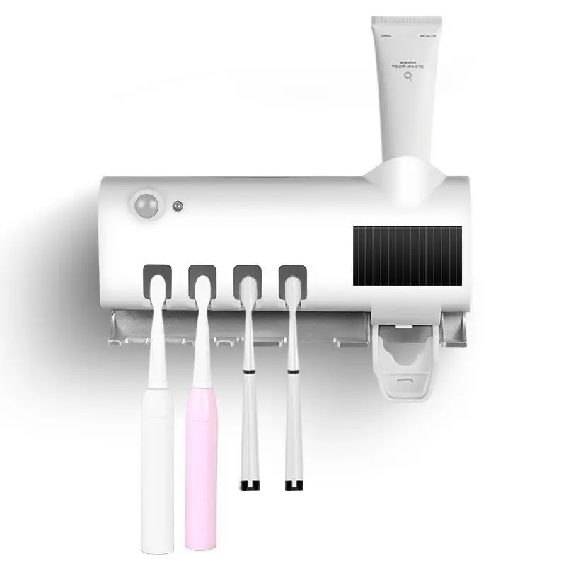 Solar Energy Intelligent Ultraviolet Toothbrush Disinfectant Machine Wall-Mounted Sterilizing Toothbrush Holder
Solar Energy Intelligent Ultraviolet Toothbrush Disinfectant Machine Wall-Mounted Sterilizing Toothbrush Holder