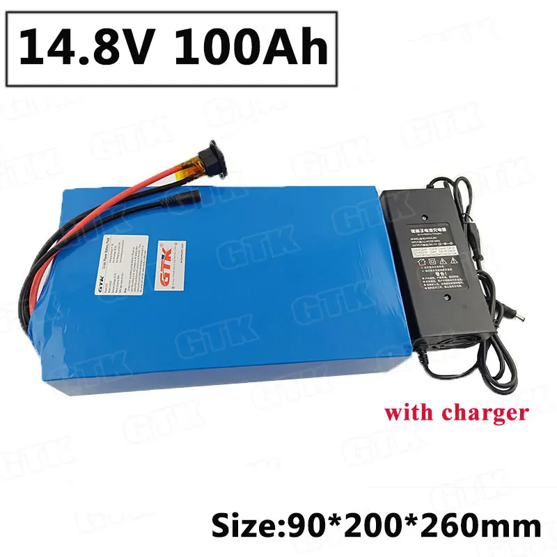 Lithium battery 14.8V 100Ah 120Ah li ion battery pack with 4S 100A BMS for scooter boat engines+20A charger
Lithium battery 14.8V 100Ah 120Ah li ion battery pack with 4S 100A BMS for scooter boat engines+20A charger