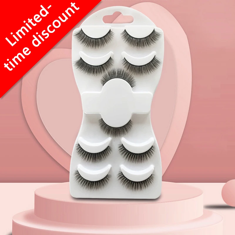 Black Stem Five Pairs Of Fake Eyelashes Curl Daily Naked Makeup Eyelashes Small Waist Tray 5 Pairs Of Chemical Fiber Eyelashes.
Black Stem Five Pairs Of Fake Eyelashes Curl Daily Naked Makeup Eyelashes Small Waist Tray 5 Pairs Of Chemical Fiber Eyelashes.