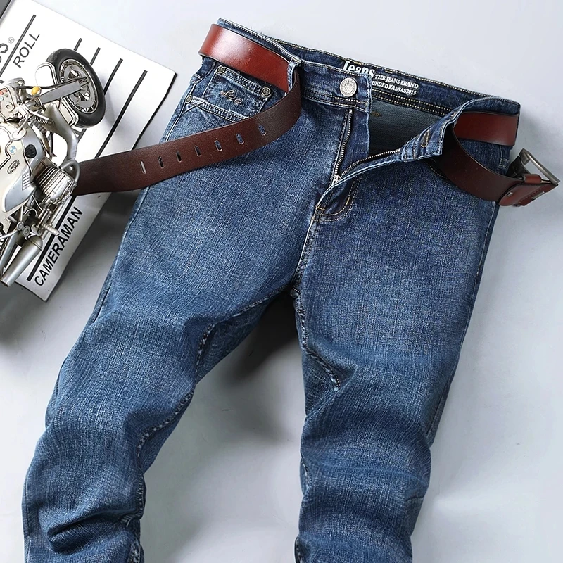 2021 Spring Men Top Brand New Men's Jeans Business Casual Elastic Comfort Straight Denim Pants Male High Quality Brand Trousers
2021 Spring Men Top Brand New Men's Jeans Business Casual Elastic Comfort Straight Denim Pants Male High Quality Brand Trousers