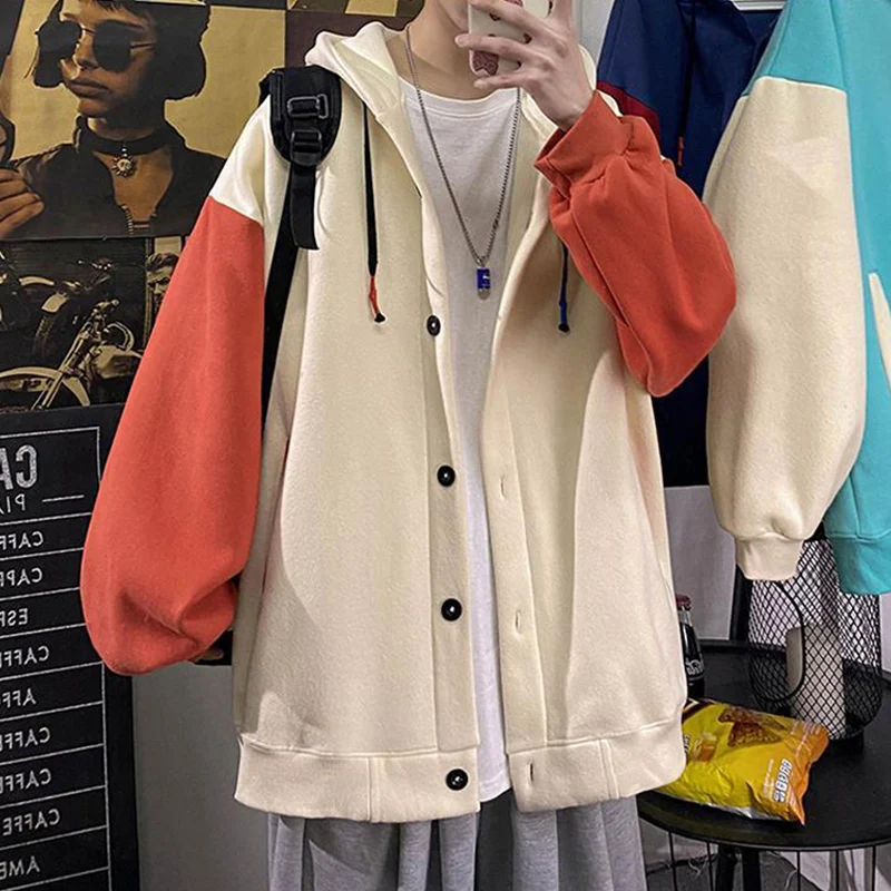 Oversized loose contrast color top coat women's cardigan sweater baseball uniform all-match plus size women's autumn clothes y2k
Oversized loose contrast color top coat women's cardigan sweater baseball uniform all-match plus size women's autumn clothes y2k