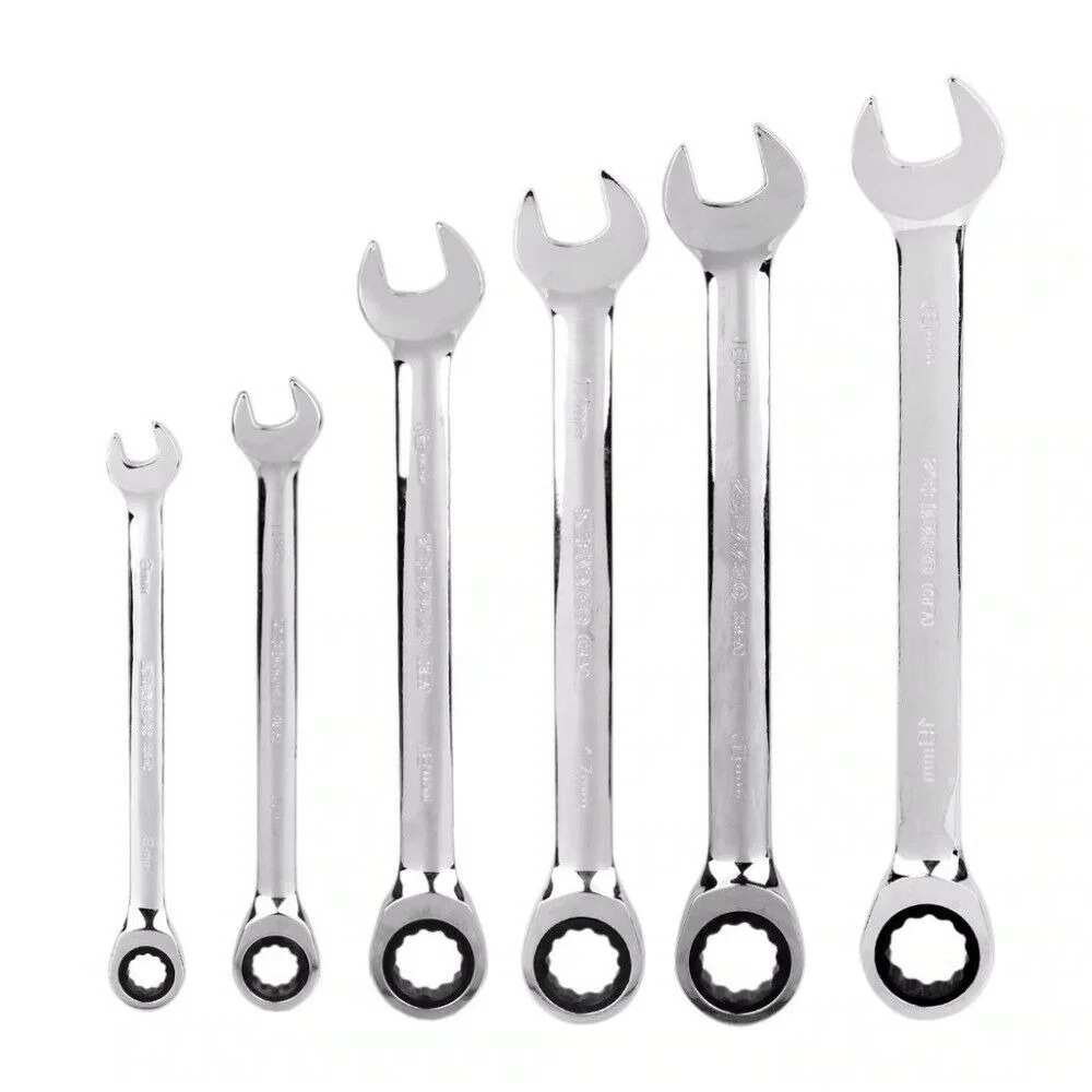 8mm-20mm Ratcheting Metric Wrench Set Combination Craftsman Hand Tools Gear Flat Ratchet Torque Wrench Car Tools
8mm-20mm Ratcheting Metric Wrench Set Combination Craftsman Hand Tools Gear Flat Ratchet Torque Wrench Car Tools