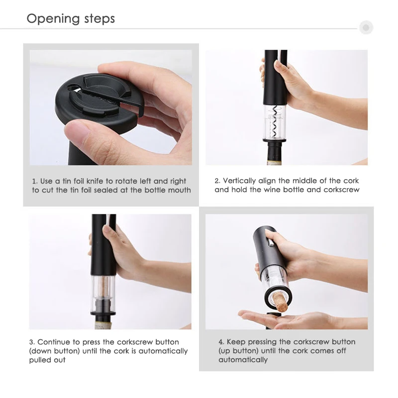 Automatic Bottle Opener for Red Wine Foil Cutter Electric Red Wine Openers Jar Opener Tools Bottle Opener Kitchen Gadgets New
Automatic Bottle Opener for Red Wine Foil Cutter Electric Red Wine Openers Jar Opener Tools Bottle Opener Kitchen Gadgets New