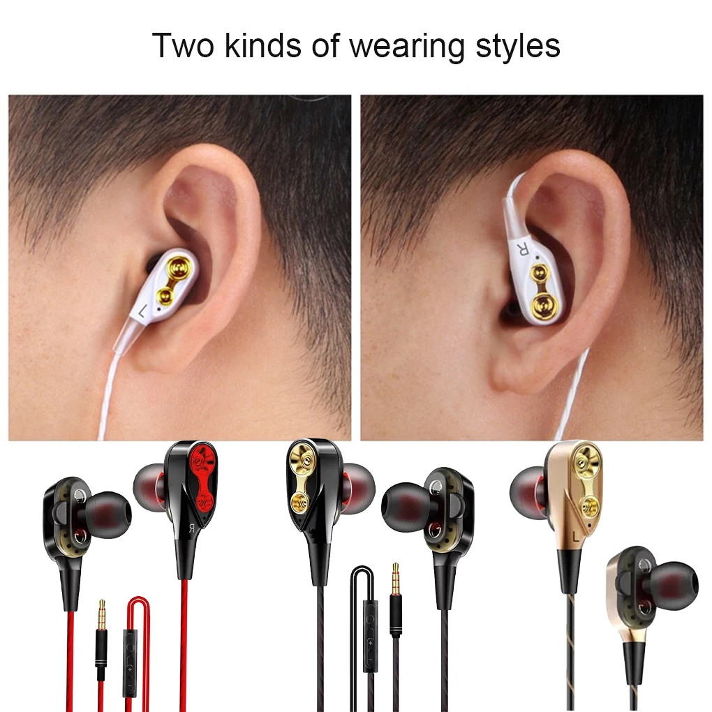 M2 In-Ear Wired Double Moving Coil Headset with Microphone Music HiFi Sports earphones Suitable for Mobile Computers
M2 In-Ear Wired Double Moving Coil Headset with Microphone Music HiFi Sports earphones Suitable for Mobile Computers