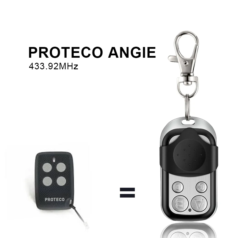 Пульт дистанционного управления для гаражных ворот PROTECO ANGIE TX433 PTX433405 TX3 HIT 433 92 МГц |