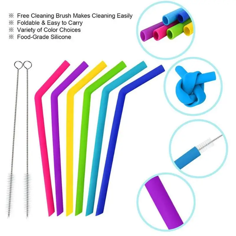 Food grade silicone straw drinking straws Reusable silicone straw FDA certification Environmental protection bar accessories
Food grade silicone straw drinking straws Reusable silicone straw FDA certification Environmental protection bar accessories