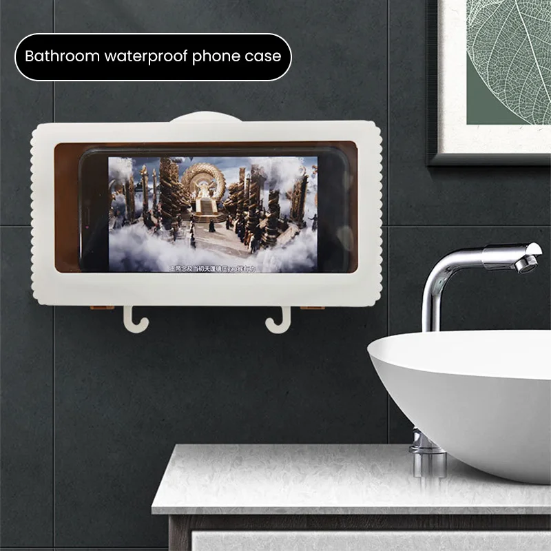 Self-Adhesive Stable Phone Holder Waterproof Liner Tablet Phone Holder With Hooks Wall Mounted Mobile Phone Shelves Case Box
Self-Adhesive Stable Phone Holder Waterproof Liner Tablet Phone Holder With Hooks Wall Mounted Mobile Phone Shelves Case Box