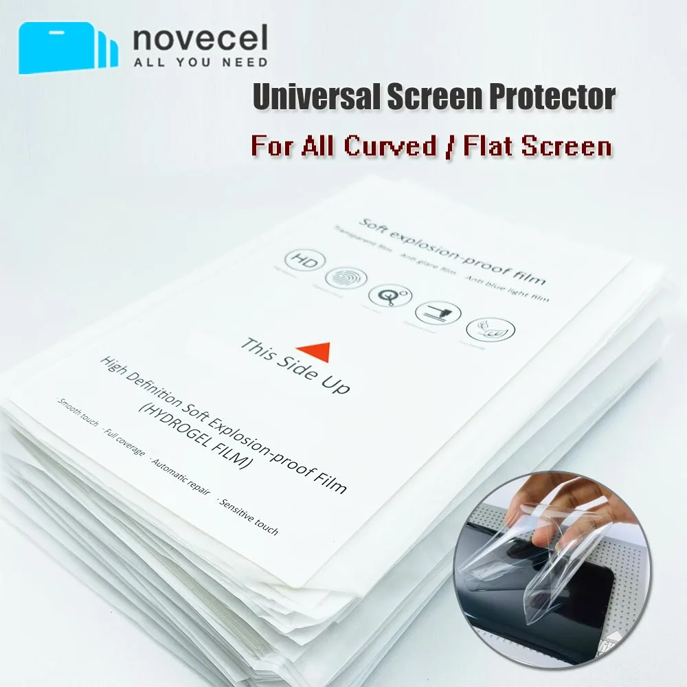 Novecel 50pcs for iPhone Samsung Xiaomi etc All Mobile Phone Curved Flat Screen Protective Univesal Hydrogel film Can be Cut
Novecel 50pcs for iPhone Samsung Xiaomi etc All Mobile Phone Curved Flat Screen Protective Univesal Hydrogel film Can be Cut