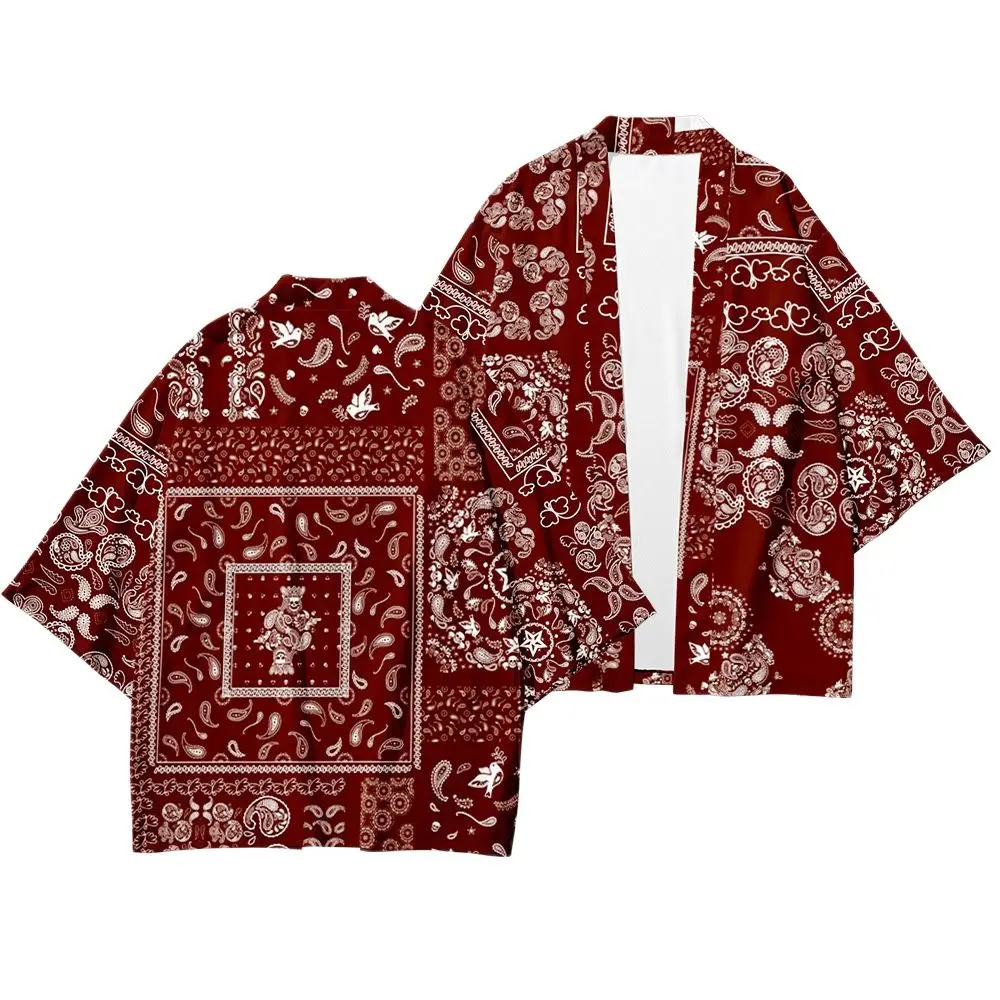 Men Haori Samurai Kimono And Pant Suit Shirt Traditional Clothes Men Red Print Cardigan Japanese Obi Yukata
Men Haori Samurai Kimono And Pant Suit Shirt Traditional Clothes Men Red Print Cardigan Japanese Obi Yukata
