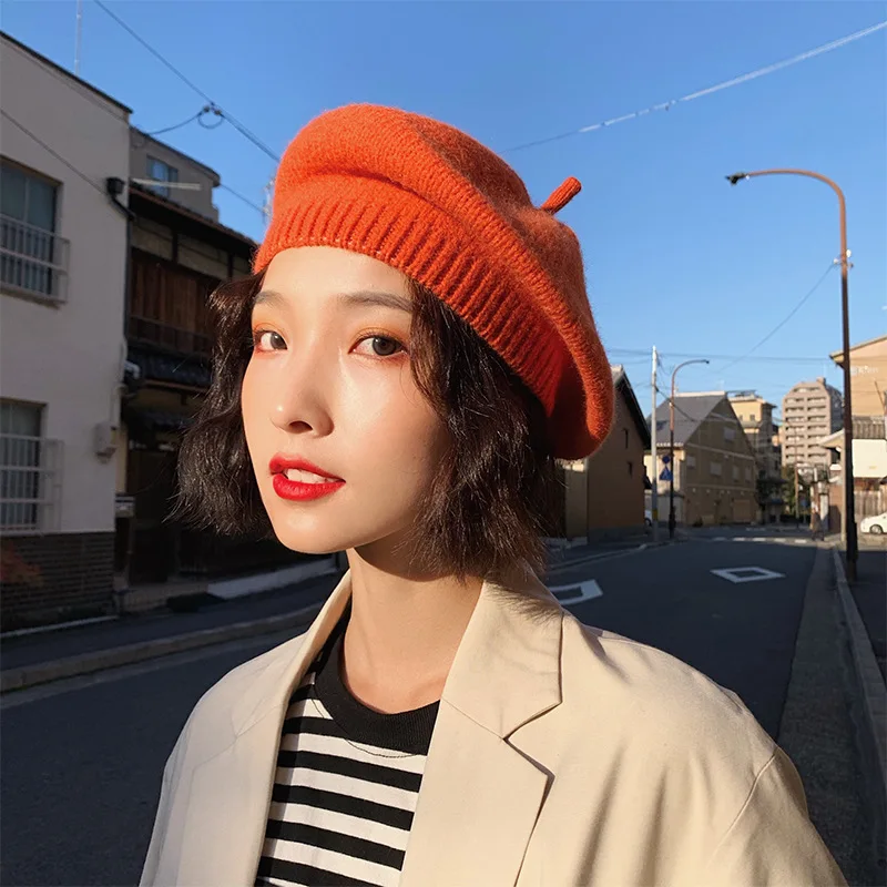 Autumn and Winter Women's Knitted Beret Ladies Solid Color Flat Top Hat Fashion Crochet Wild Wool Hat
Autumn and Winter Women's Knitted Beret Ladies Solid Color Flat Top Hat Fashion Crochet Wild Wool Hat