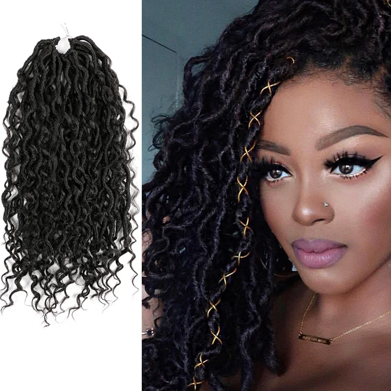 Saisity 18Inches Synthetic Goddess Crochet Hair River Faux Locs Bouncy Braiding Hair Bohemian Extension Hair styles
Saisity 18Inches Synthetic Goddess Crochet Hair River Faux Locs Bouncy Braiding Hair Bohemian Extension Hair styles