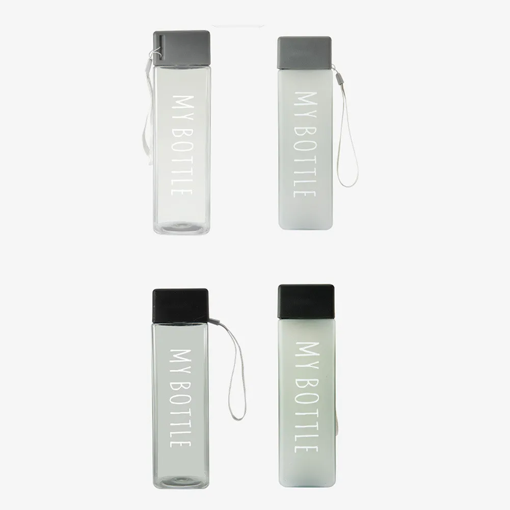 Square Frosted Plastic Water Cup Sports Bottles Leak Proof With Portable Rope Students Casual Cup Creative Trend Sports Fitness
Square Frosted Plastic Water Cup Sports Bottles Leak Proof With Portable Rope Students Casual Cup Creative Trend Sports Fitness