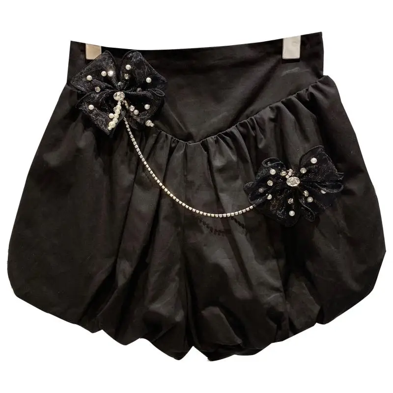Flower Drill Chain Pin Pleated Shorts Women 2021 Summer New Small Fragrance Solid Color Bloomers Shorts
Flower Drill Chain Pin Pleated Shorts Women 2021 Summer New Small Fragrance Solid Color Bloomers Shorts