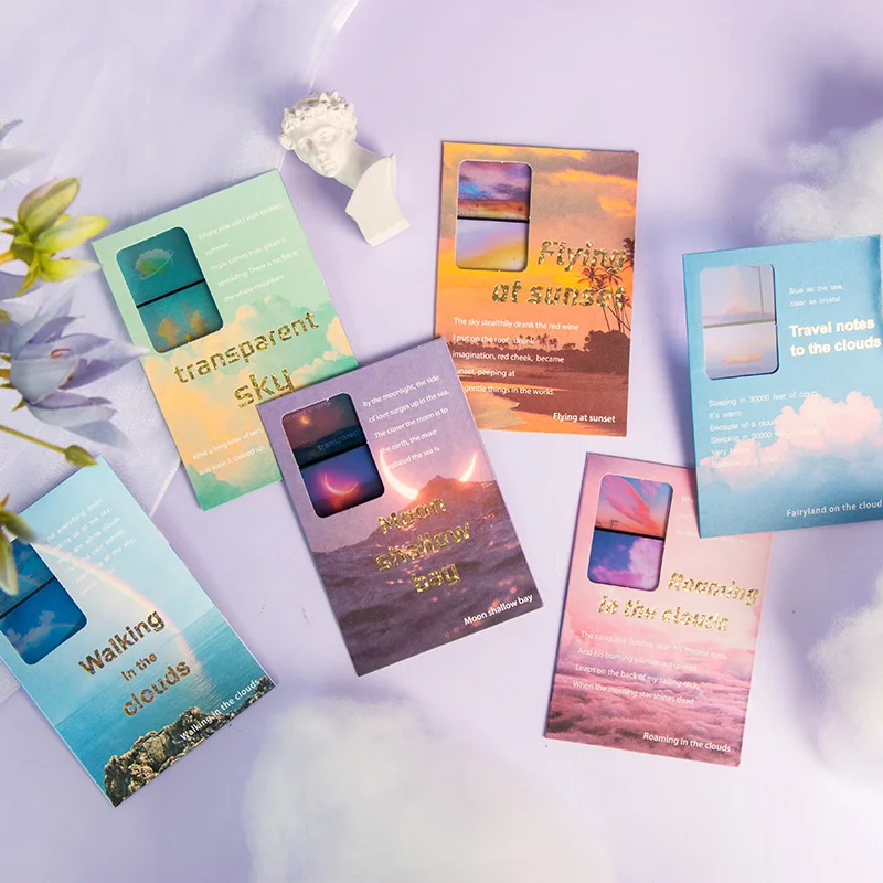 Film Album Sky Stickers Aesthetic INS Clouds Sea Rainbow Bullet Journaling Accessories DIY Mobile Phone Shell Deco Stickers
Film Album Sky Stickers Aesthetic INS Clouds Sea Rainbow Bullet Journaling Accessories DIY Mobile Phone Shell Deco Stickers