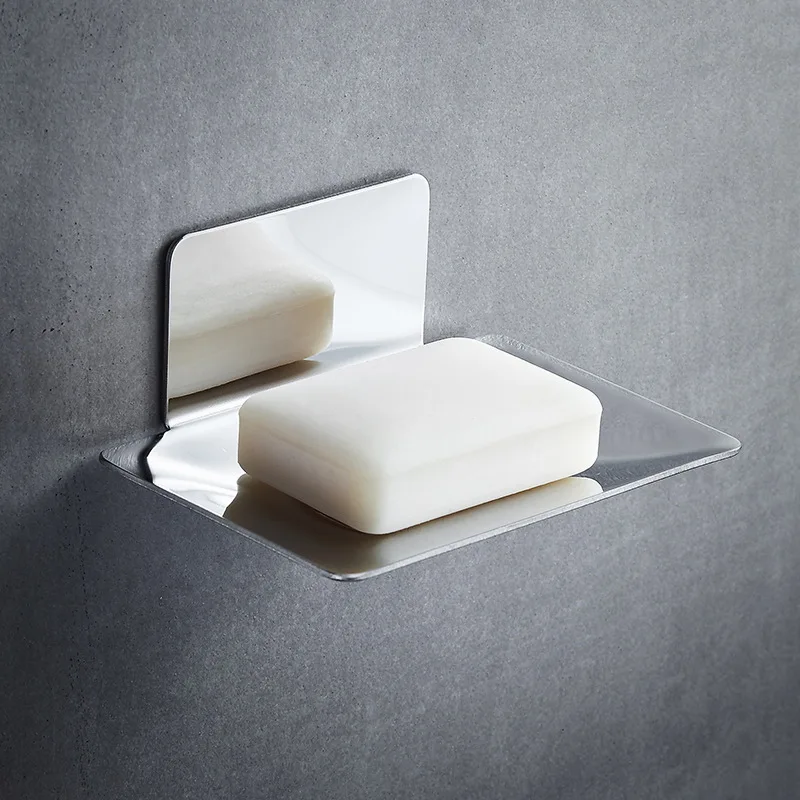 Stainless Steel Soap Holder Rack Wall-mounted Bathroom Accessories Punch-free Soap Box Hanger Draining Storage Plate
Stainless Steel Soap Holder Rack Wall-mounted Bathroom Accessories Punch-free Soap Box Hanger Draining Storage Plate