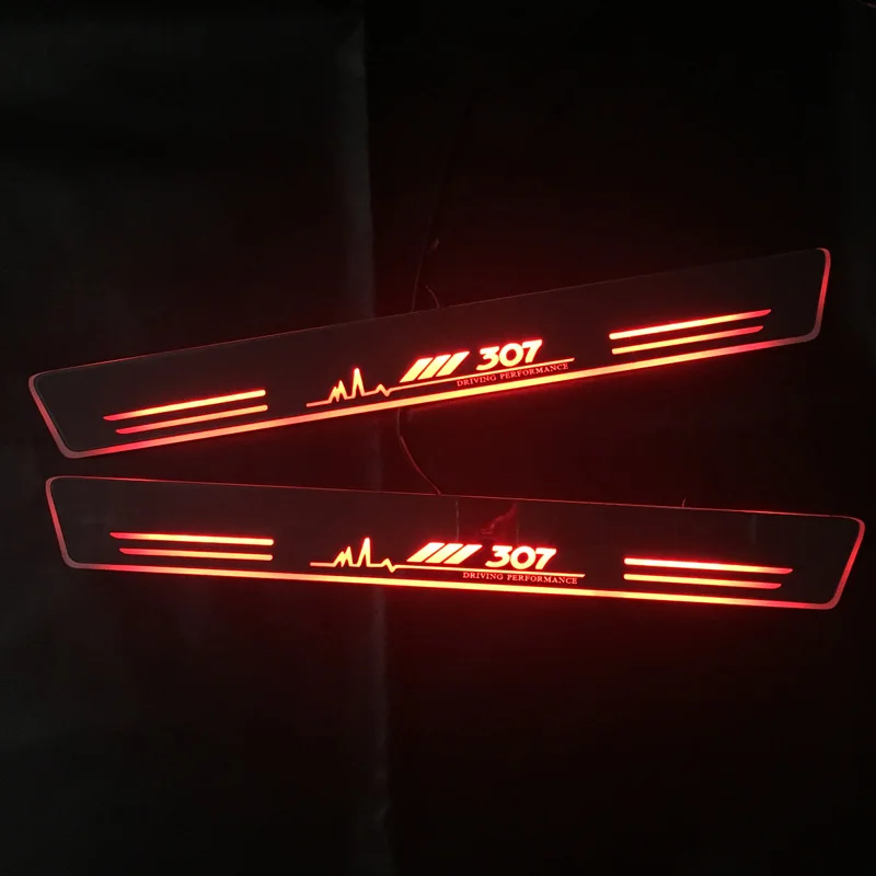 Car LED Door Sill Scuff Plate For Peugeot 307 2004 -2011 2012 2013 Exterior Parts Pathway Dynamic Welcome Pedal Light 
Car LED Door Sill Scuff Plate For Peugeot 307 2004 -2011 2012 2013 Exterior Parts Pathway Dynamic Welcome Pedal Light