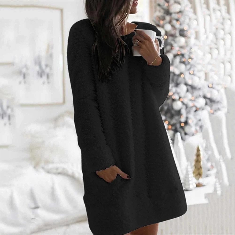 2020 Autumn Dress Women Vintage Winter Sweater O Neck Long Sleeve Cotton-Blending Casual Plush Dresses
2020 Autumn Dress Women Vintage Winter Sweater O Neck Long Sleeve Cotton-Blending Casual Plush Dresses