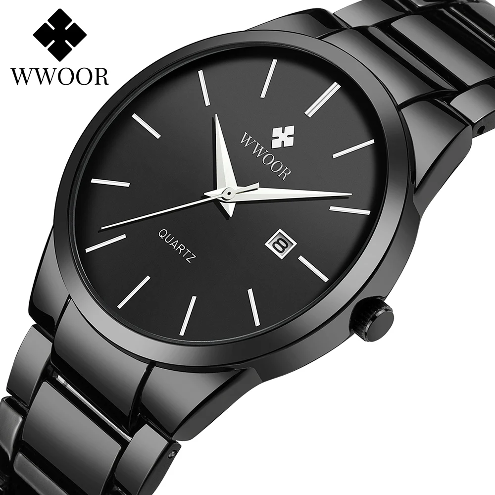 Men Watch 2021 Fashion Full Black Watch For Men WWOOR Top Brand Luxury Men's Quartz Watches Men Steel Belt Waterproof Wristwatch
Men Watch 2021 Fashion Full Black Watch For Men WWOOR Top Brand Luxury Men's Quartz Watches Men Steel Belt Waterproof Wristwatch
