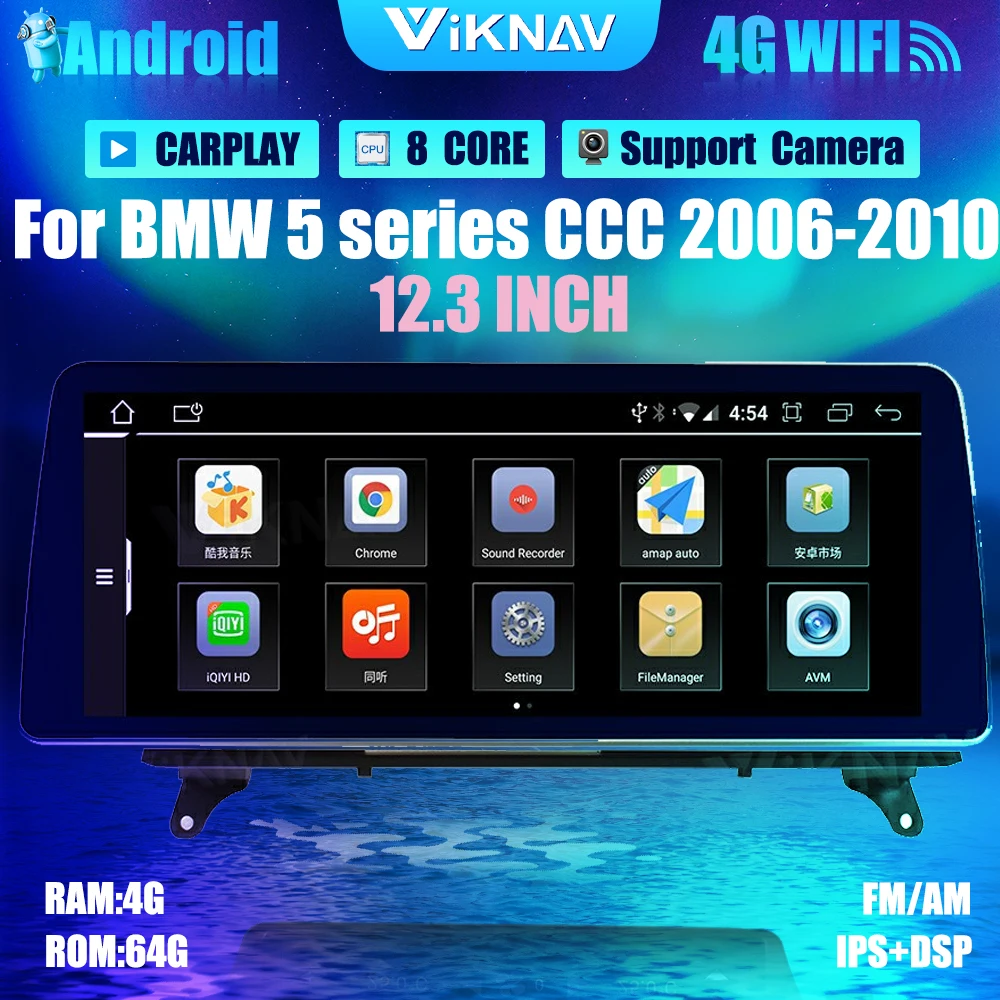 Автомобильный радиоприемник 12,3 дюймов Android 10,0 для BMW 5 серии CCC 2006-2010 GPS-навигация автомобильный DVD мультимедийный плеер Автомобильный стерео ...
Автомобильный радиоприемник 12,3 дюймов Android 10,0 для BMW 5 серии CCC 2006-2010 GPS-навигация автомобильный DVD мультимедийный плеер Автомобильный стерео ...