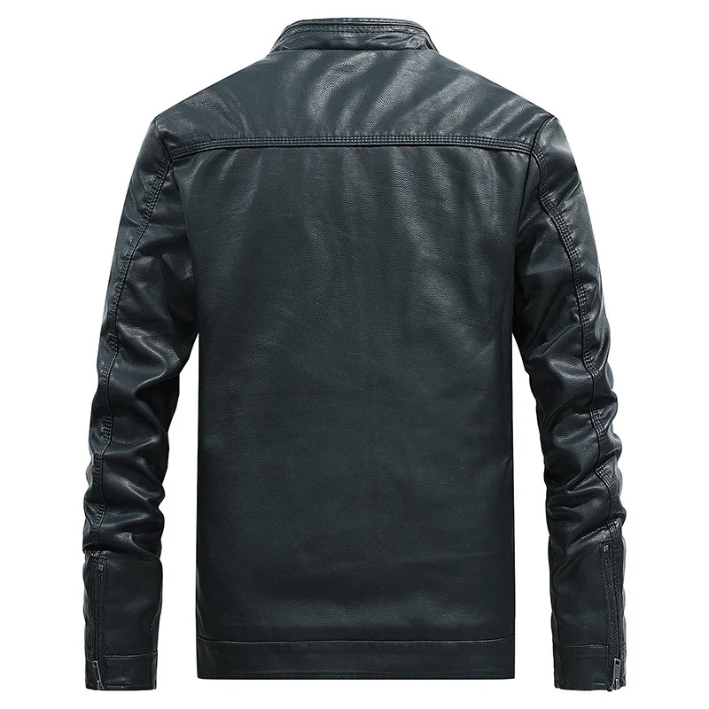 Spring and autumn new men's solid color washed PU Leather Motorcycle coat large leather jacket men
Spring and autumn new men's solid color washed PU Leather Motorcycle coat large leather jacket men