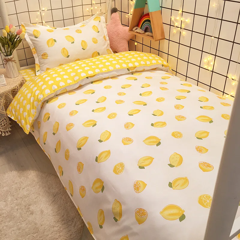 Home Textile Lemon Palm Leaf Duvet Cover Bed Sheet Pillow Case Soft Single Double Queen King High Quality For Home Bedding Set
Home Textile Lemon Palm Leaf Duvet Cover Bed Sheet Pillow Case Soft Single Double Queen King High Quality For Home Bedding Set