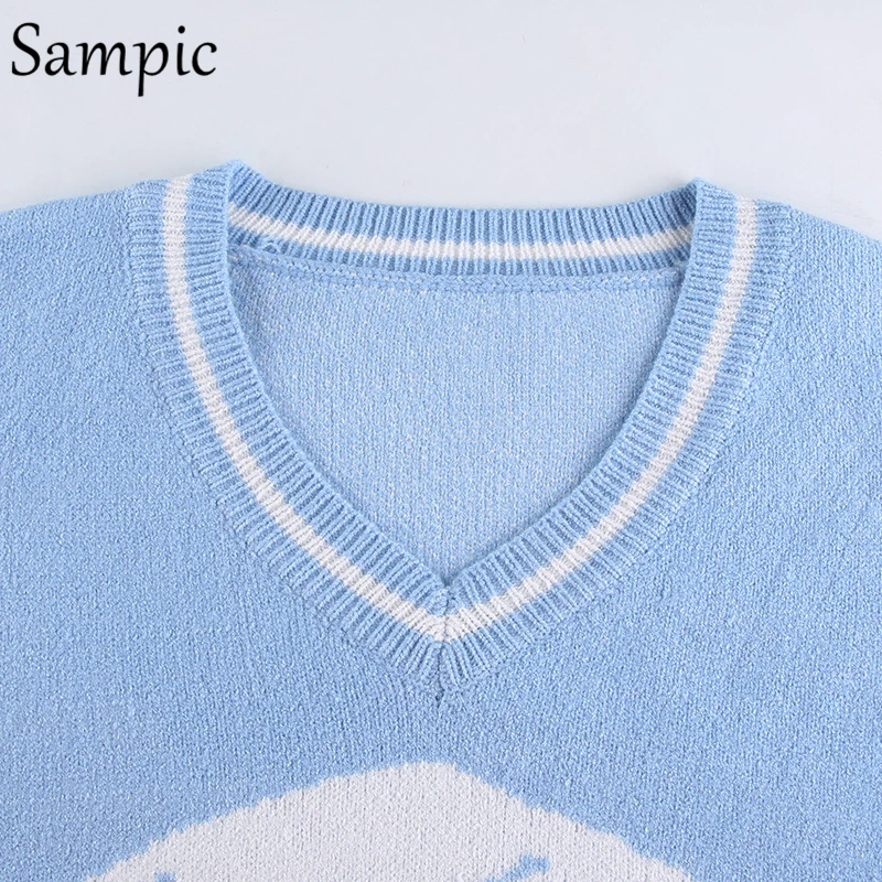Sampic Fashion Winter Basic Print Long Sleeve Pullover Vintage Y2K Sweater Tops Loose Casual Korean Preppy Style Knitted Jumper
Sampic Fashion Winter Basic Print Long Sleeve Pullover Vintage Y2K Sweater Tops Loose Casual Korean Preppy Style Knitted Jumper