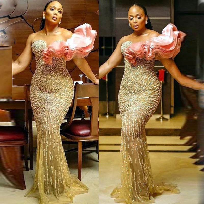 Saudi Arabia One Shoulder Prom Dresses Lace Appliques Mermaid Evening Gowns Aso Ebi African Formal Party Dress Floor Length 2022
Saudi Arabia One Shoulder Prom Dresses Lace Appliques Mermaid Evening Gowns Aso Ebi African Formal Party Dress Floor Length 2022