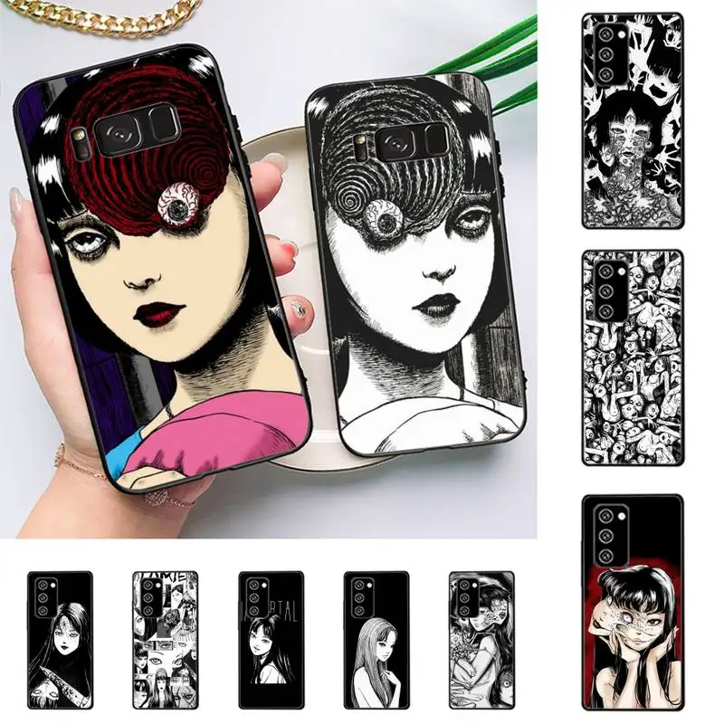 

Japan Anime Horror Comic Junji Ito Tomie Phone Case For Samsung Galaxy Note 10Pro Note20ultra note20 note10lite M30S Coque