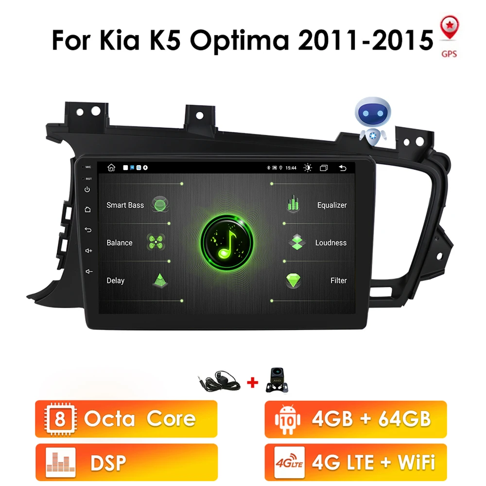 Автомагнитола 2DIN, 4 Гб + 64 ГБ, Android 10, мультимедиа, GPS для Kia K5 Optima 2011-2015, Sportswagon
Автомагнитола 2DIN, 4 Гб + 64 ГБ, Android 10, мультимедиа, GPS для Kia K5 Optima 2011-2015, Sportswagon