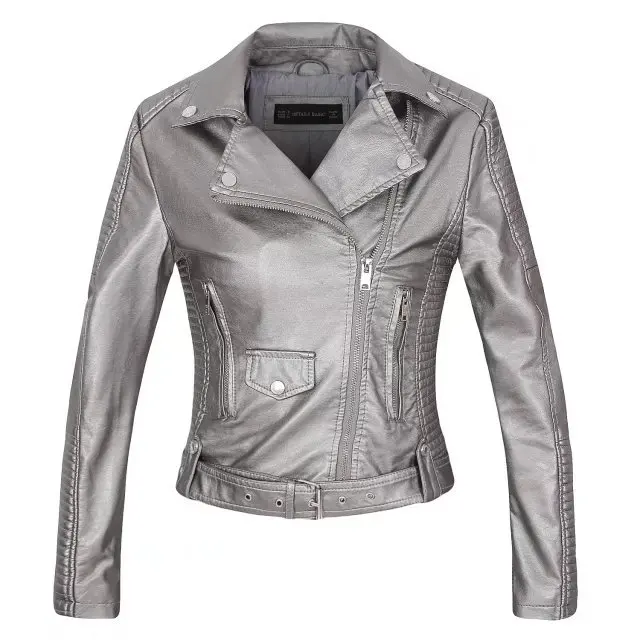 faux leather PU Jacket Women Spring Autumn Fashion Motorcycle Jacket Black faux leather coats Outerwear coat HOT
faux leather PU Jacket Women Spring Autumn Fashion Motorcycle Jacket Black faux leather coats Outerwear coat HOT