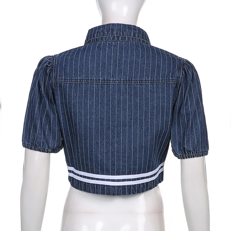 Weekeek Preppy Style Denim Jackets Women Short Sleeve Casual Button Up Cardigan Harajuku Korean Fashion Cop Coats y2k Streetwear
Weekeek Preppy Style Denim Jackets Women Short Sleeve Casual Button Up Cardigan Harajuku Korean Fashion Cop Coats y2k Streetwear