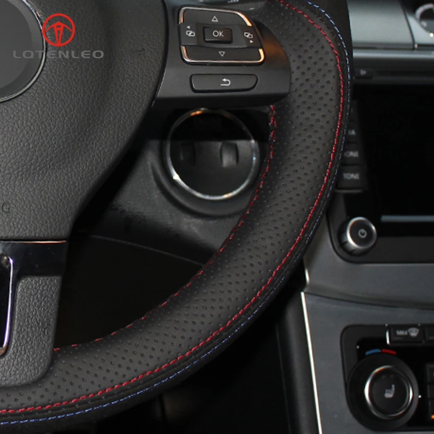 LQTENLEO Black Genuine Leather Suede Steering Wheel Cover for Volkswagen VW Gol Tiguan Passat B7 Passat CC Touran Magotan Jetta
LQTENLEO Black Genuine Leather Suede Steering Wheel Cover for Volkswagen VW Gol Tiguan Passat B7 Passat CC Touran Magotan Jetta