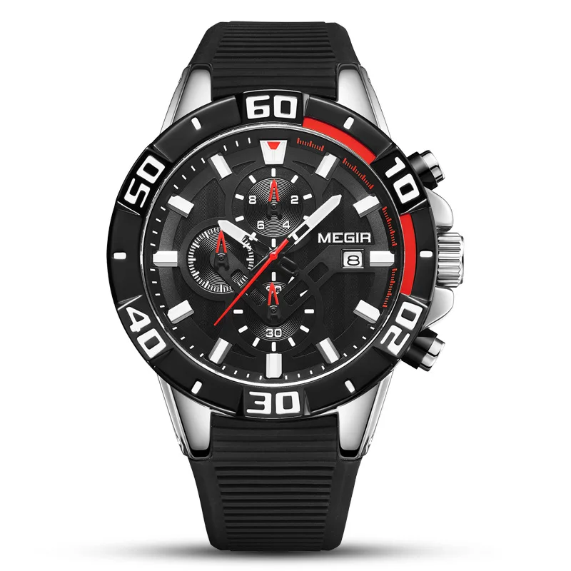 Watch men fashion luminous multifunctional chronograph silicone sports watch men
Watch men fashion luminous multifunctional chronograph silicone sports watch men