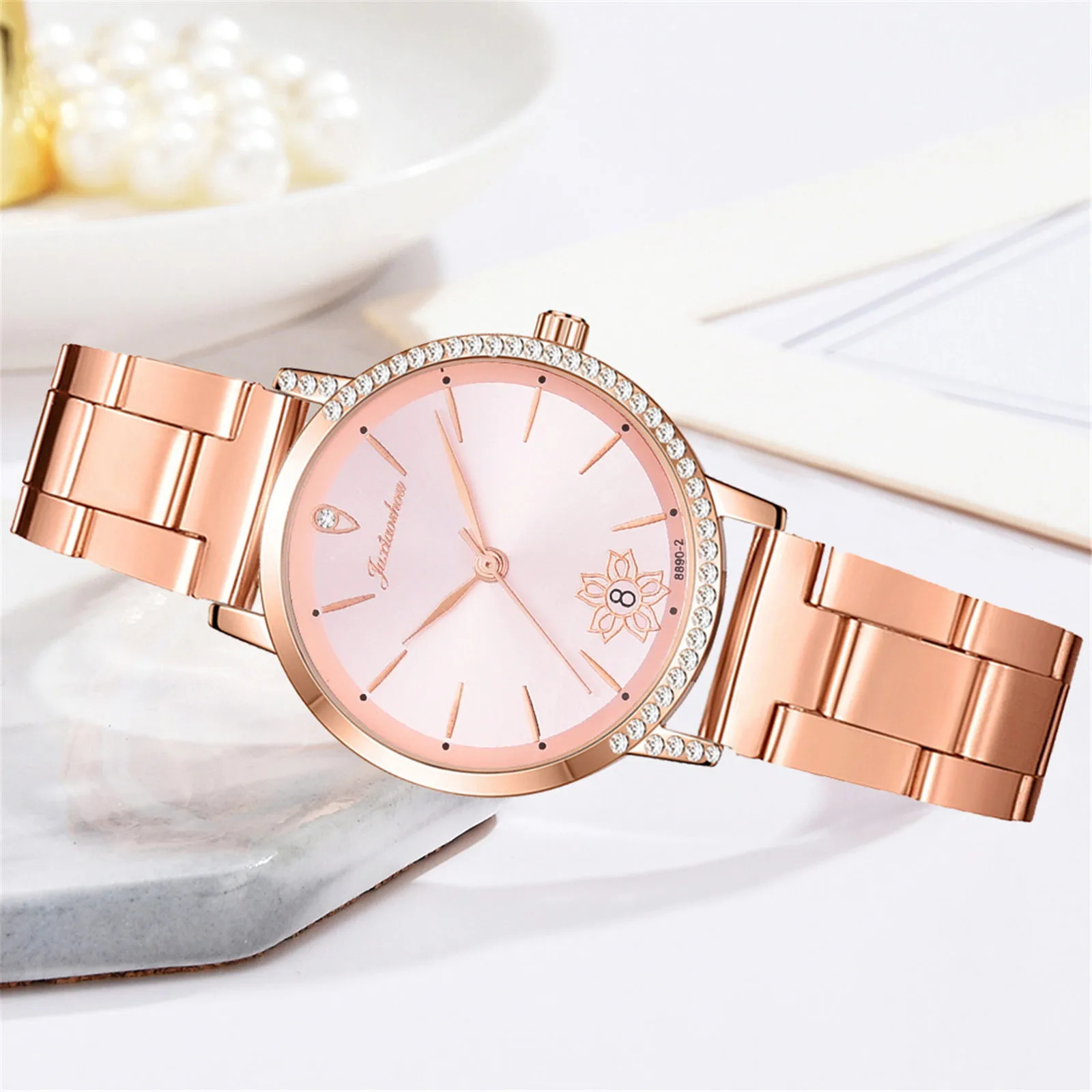 Rose Gold Diamonds Quartz Wrist Watch Dress Women Watches Bracelet Fashion Ladies Watch Stainless Steel Clock Casual Watch#0223
Rose Gold Diamonds Quartz Wrist Watch Dress Women Watches Bracelet Fashion Ladies Watch Stainless Steel Clock Casual Watch#0223