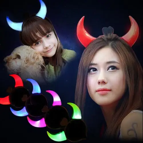 Halloween Cosplay Supplies Glowing Light LED Colorful Headband Headband Headband Ox Horns Bright Luminous
Halloween Cosplay Supplies Glowing Light LED Colorful Headband Headband Headband Ox Horns Bright Luminous