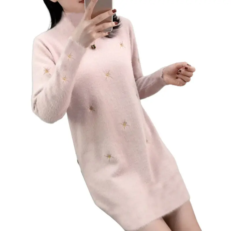 Womens Knitted Sweater Bodycon Mini Dress Ladies Long Sleeve Star Print Club Jumper Dress
Womens Knitted Sweater Bodycon Mini Dress Ladies Long Sleeve Star Print Club Jumper Dress