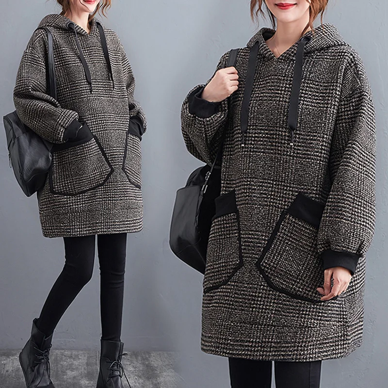 CMAZ 2021 Autumn Winter Thick Coats for Women Winter Loose plus Size Fleece-Lined Thicker Sweater Mid-Length Retro Anti-Aging Be
CMAZ 2021 Autumn Winter Thick Coats for Women Winter Loose plus Size Fleece-Lined Thicker Sweater Mid-Length Retro Anti-Aging Be