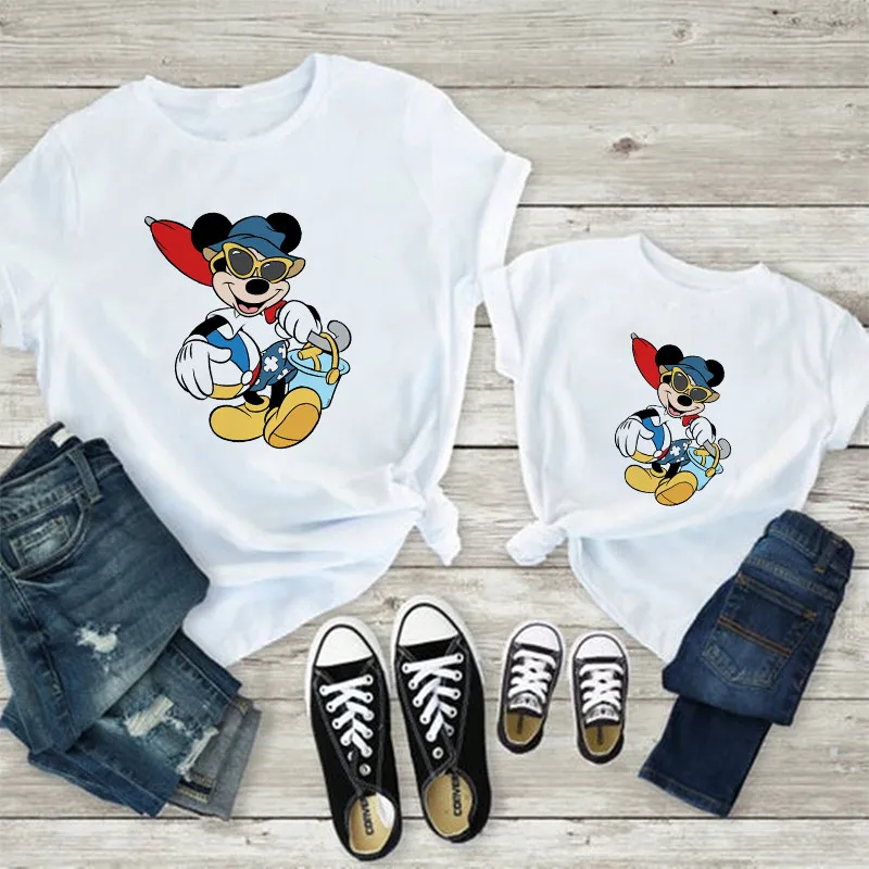 Disney Mickey Mouse Print T-shirts White Family Look Funny Daddy Mommy and Me Kids Tops New Baby Tees Family Matching Clothes
Disney Mickey Mouse Print T-shirts White Family Look Funny Daddy Mommy and Me Kids Tops New Baby Tees Family Matching Clothes